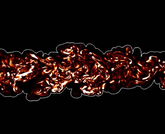 Multi-scale dynamics at the turbulent/non-turbulent interface of jets and plumes